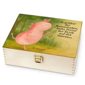 Gratis Versand Mr. & Mrs. Panda Tee Box Axolotl Tanzen Design mit Spruch in Weiß günstig kaufen | limango