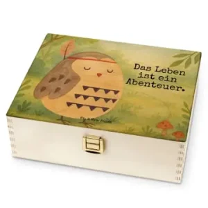 Mr. & Mrs. Panda Tee Box Eule Federschmuck Design mit Spruch in Weiß günstig kaufen | limango Heißes Angebot