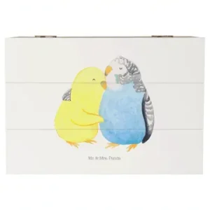 Jetzt Bestellen Mr. & Mrs. Panda Box Wellensittich Liebe ohne Spruch in Weiß günstig kaufen | limango