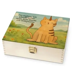 Mr. & Mrs. Panda Tee Box Einhorn Katze Design mit Spruch in Weiß günstig kaufen | limango Rabatt