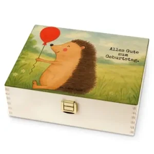 Abverkauf Mr. & Mrs. Panda Tee Box Igel Luftballon Design mit Spruch in Weiß günstig kaufen | limango