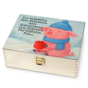 Versand Am Gleichen Tag Mr. & Mrs. Panda Tee Box Schweinchen Glühwein Design mit Spruch in Weiß günstig kaufen | limango