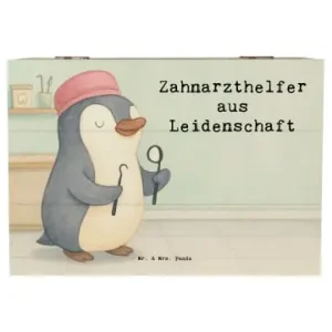 Mr. & Mrs. Panda Box Zahnarzthelfer Leidenschaft Design mit Spruch in Weiß günstig kaufen | limango Letzte Chance