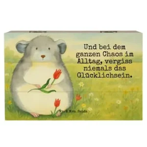 Mr. & Mrs. Panda Box Chinchilla Blume Design mit Spruch in Weiß günstig kaufen | limango Bestpreis