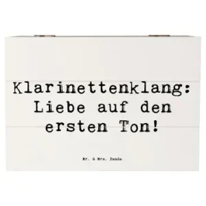 Must-Have Mr. & Mrs. Panda Box Spruch Klarinette Liebemit Spruch in Weiß günstig kaufen | limango