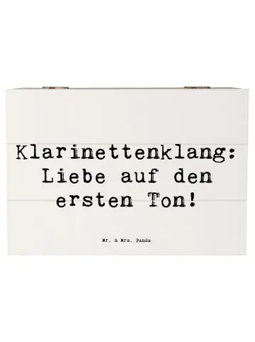 Must-Have Mr. & Mrs. Panda Box Spruch Klarinette Liebemit Spruch in Weiß günstig kaufen | limango