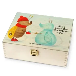 Neue Kollektion Mr. & Mrs. Panda Tee Box Nachtfalter Schneemann Design mit Spruch in Weiß günstig kaufen | limango