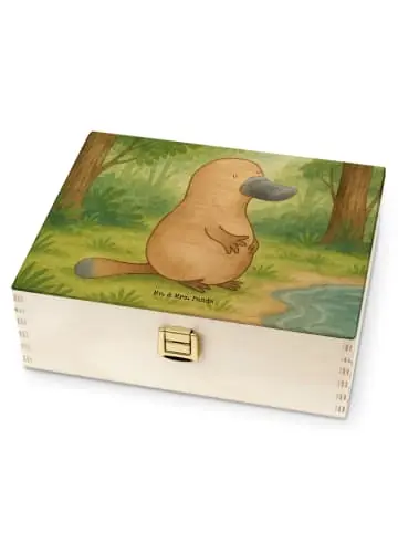 Kostenloser Versand Mr. & Mrs. Panda Tee Box Schnabeltier Mut Design ohne Spruch in Weiß günstig kaufen | limango