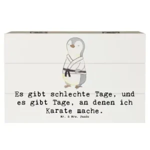 Mr. & Mrs. Panda Box Pinguin Karate mit Spruch in Weiß günstig kaufen | limango Abverkauf