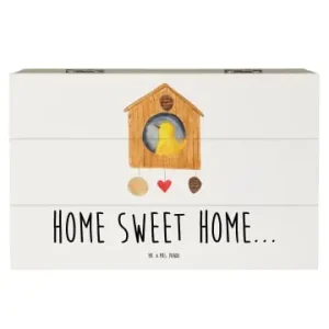 Bestpreis Mr. & Mrs. Panda Box Vogelhaus Home mit Spruch in Weiß günstig kaufen | limango