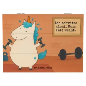 Sale Mr. & Mrs. Panda Box Einhorn Fitness Design mit Spruch in Weiß günstig kaufen | limango