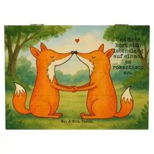 Mr. & Mrs. Panda Box Füchse Liebe Design mit Spruch in Weiß günstig kaufen | limango Jetzt Bestellen