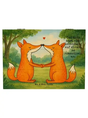 Mr. & Mrs. Panda Box Füchse Liebe Design mit Spruch in Weiß günstig kaufen | limango Jetzt Bestellen