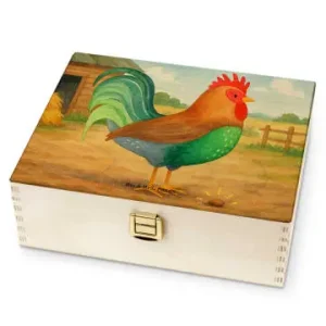 Günstig Mr. & Mrs. Panda Tee Box Hahn Korn Design ohne Spruch in Weiß günstig kaufen | limango