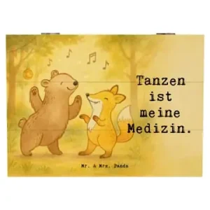 Mr. & Mrs. Panda Box Hase Tanzen Design mit Spruch in Weiß günstig kaufen | limango Kostenloser Versand