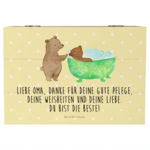 Mr. & Mrs. Panda Box Oma Baden mit Spruch in Gelb Pastell günstig kaufen | limango Abverkauf