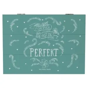 Abverkauf Mr. & Mrs. Panda Box Du bist perfekt mit Spruch in Bunt günstig kaufen | limango