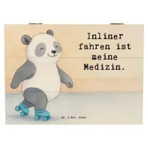 Zertifiziert Mr. & Mrs. Panda Box Panda Inliner fahren Design mit Spruch in Weiß günstig kaufen | limango