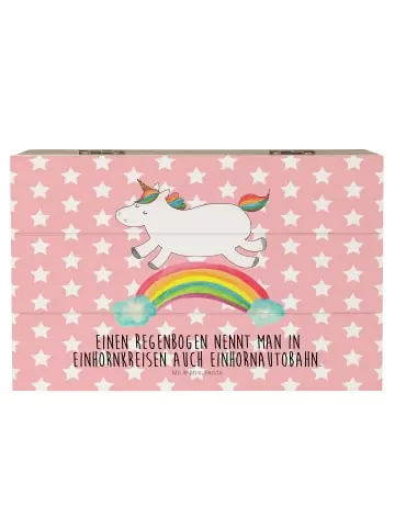 Mr. & Mrs. Panda Box Einhorn Regenbogen mit Spruch in Rot Pastell günstig kaufen | limango Echt