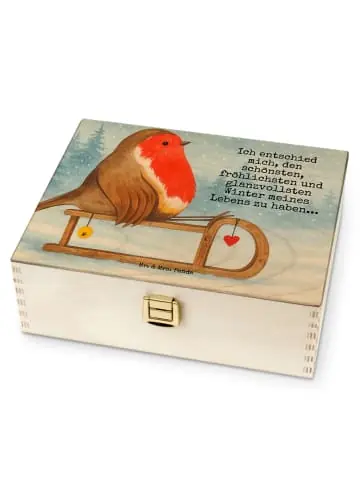 Mr. & Mrs. Panda Tee Box Rotkehlchen Schlitten Design mit Spruch in Weiß günstig kaufen | limango Zertifiziert