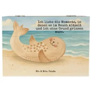 Mr. & Mrs. Panda Box Robbe Liegen Design mit Spruch in Weiß günstig kaufen | limango Aktuell