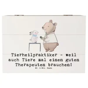 Mr. & Mrs. Panda Box Tierheilpraktiker mit Spruch in Weiß günstig kaufen | limango Schnäppchen