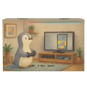 Mr. & Mrs. Panda Box Pinguin Zocken Design ohne Spruch in Weiß günstig kaufen | limango Preisreduziert