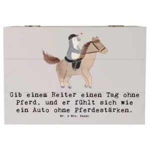 Mr. & Mrs. Panda Box Reitsport Liebe mit Spruch in Grau Pastell günstig kaufen | limango Expressversand