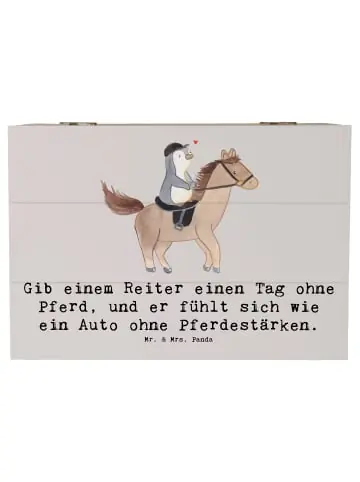 Mr. & Mrs. Panda Box Reitsport Liebe mit Spruch in Grau Pastell günstig kaufen | limango Expressversand