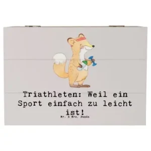 Mr. & Mrs. Panda Box Triathlon Helden mit Spruch in Grau Pastell günstig kaufen | limango Finale Aktion