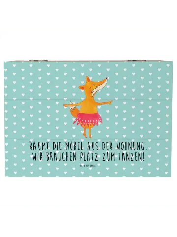 Mr. & Mrs. Panda Box Fuchs Ballerina mit Spruch in Türkis Pastell günstig kaufen | limango Zertifiziert