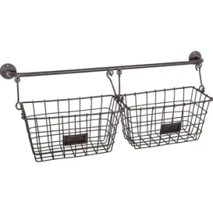 Anticline Wandkörbe in Schwarz - (B)58 x (H)24 x (T)12 cm günstig kaufen | limango Online Kaufen