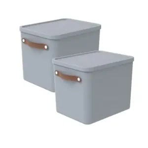 Neu Im Sortiment Rotho 2er-Set Aufbewahrungsbox Maloja 27l günstig kaufen | limango