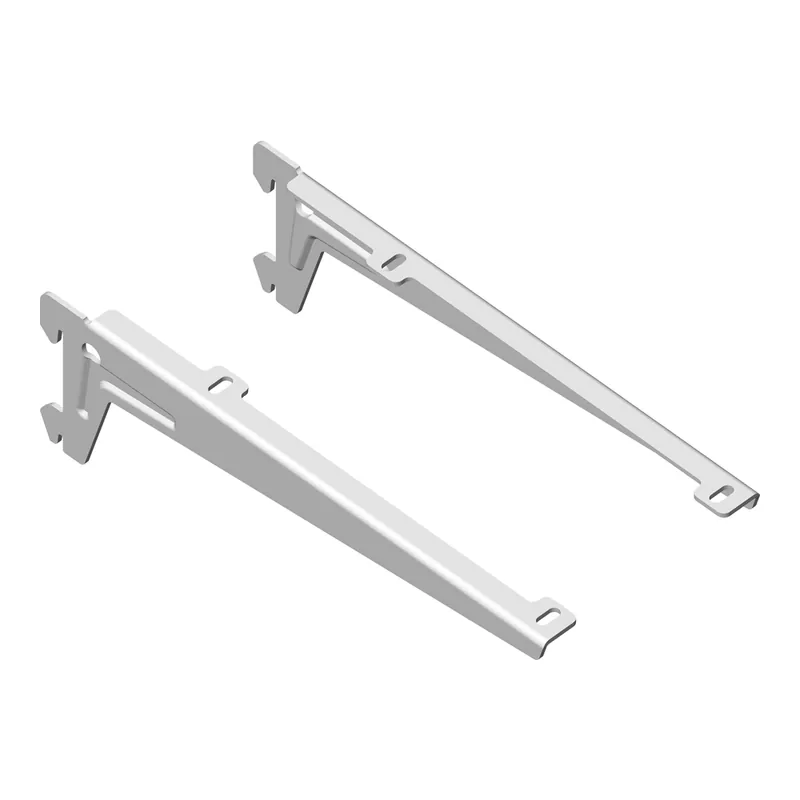 Winkelträger weiß 24 x 2,2 x 7 cm 2 Stück Kracherpreis