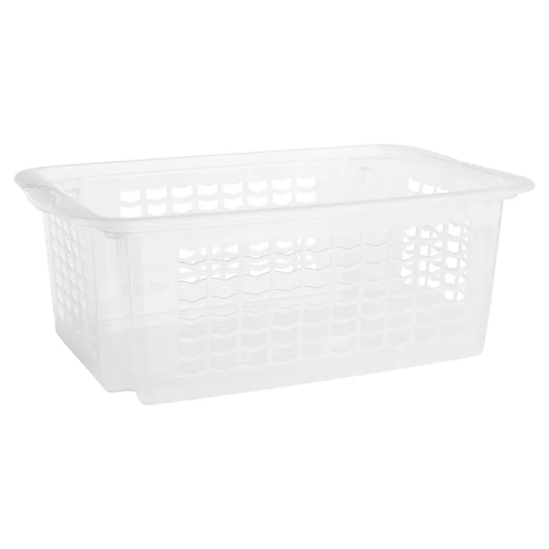 Wochenendangebot Stapelkörbchen transparent 48 x 31 x 18 cm