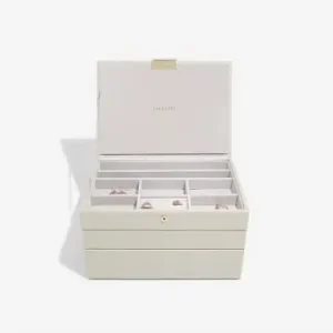 Stackers Schmuckkasten in Creme - (B)25 x (H)18 x (T)13,7 cm günstig kaufen | limango Sonderangebot