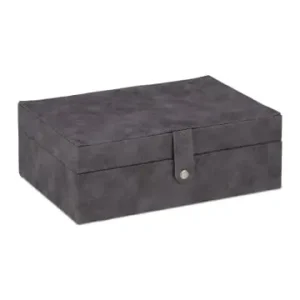 Markenprodukt relaxdays Schmuckkästchen in Grau - (B)29 x (H)10 x (T)20 cm günstig kaufen | limango