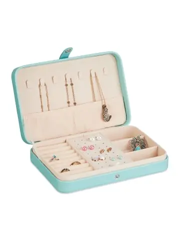 Jetzt Bestellen relaxdays Schmuckkästchen in Türkis - (B)21 x (H)4,5 x (T)14,5 cm günstig kaufen | limango
