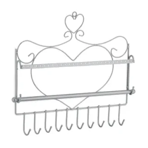 Heißes Angebot relaxdays Wand Schmuckhalter in Silber - (B)36,5x (H)30 x (T)3,5 cm günstig kaufen | limango