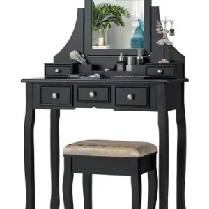 COSTWAY Schminktisch Set in Schwarz günstig kaufen | limango Neue Kollektion