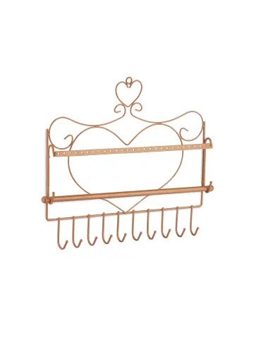 Markenware relaxdays Wand Schmuckhalter in Bronze - (B)36,5x (H)30 x (T)3,5 cm günstig kaufen | limango