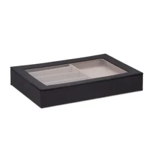 Preiswert relaxdays Schmuckkästchen in Schwarz - (B)30 x (H)5 x (T)21 cm günstig kaufen | limango