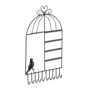 relaxdays Schmuckhalter in Schwarz - (B)25,5x (H)44,5 x (T)4,5 cm günstig kaufen | limango Knallerangebot