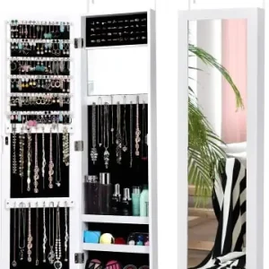 COSTWAY Schmuckschrank mit Spiegel in Weiß günstig kaufen | limango Echt