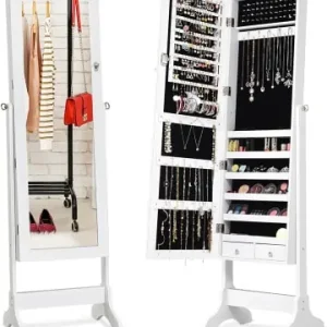 Knallerangebot COSTWAY Schmuckschrank in Weiß günstig kaufen | limango