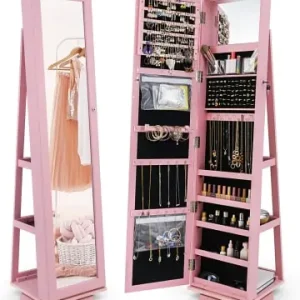 Expressversand COSTWAY Schmuckaufbewahrung in Rosa günstig kaufen | limango