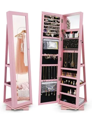 Expressversand COSTWAY Schmuckaufbewahrung in Rosa günstig kaufen | limango