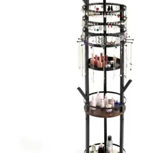 COSTWAY Schmuckständer drehbar 148 cm in Schwarz günstig kaufen | limango Preisreduziert