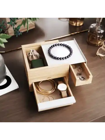 umbra Schmuckkasten Stowit 15 x 17 x 11cm in hellbraun günstig kaufen | limango Finale Aktion