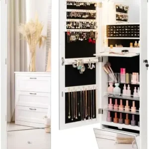 COSTWAY Schmuckschrank hängend mit LED in Weiß günstig kaufen | limango Finale Aktion